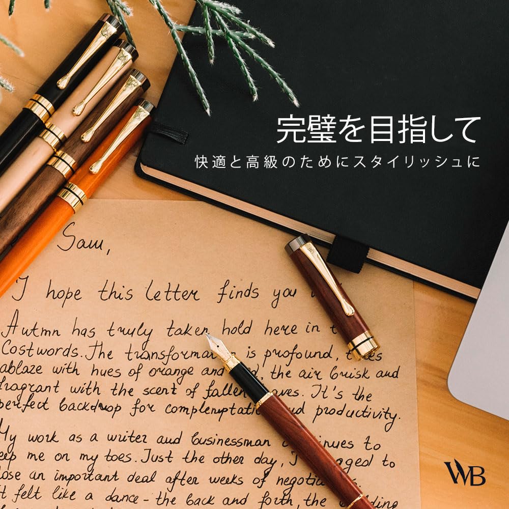 Wordsworth & Black's 竹ウッド ファウンテンペンセット 画像6